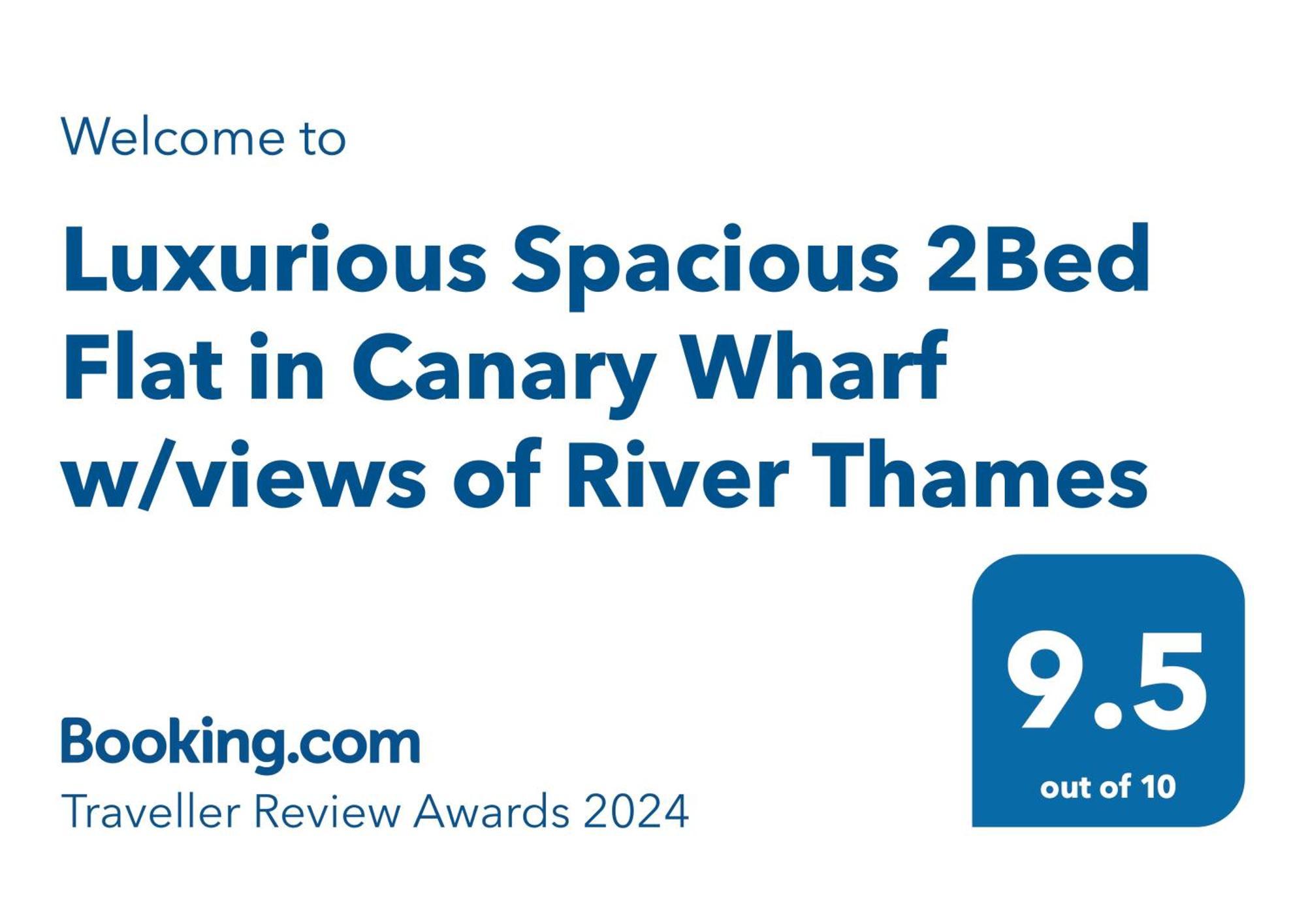Luxurious Spacious 2Bed Suites Skyline River Views By Canary Wharf Лондон Екстер'єр фото